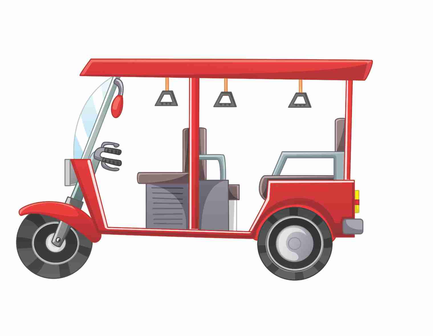 vector  Battery Rickshaw