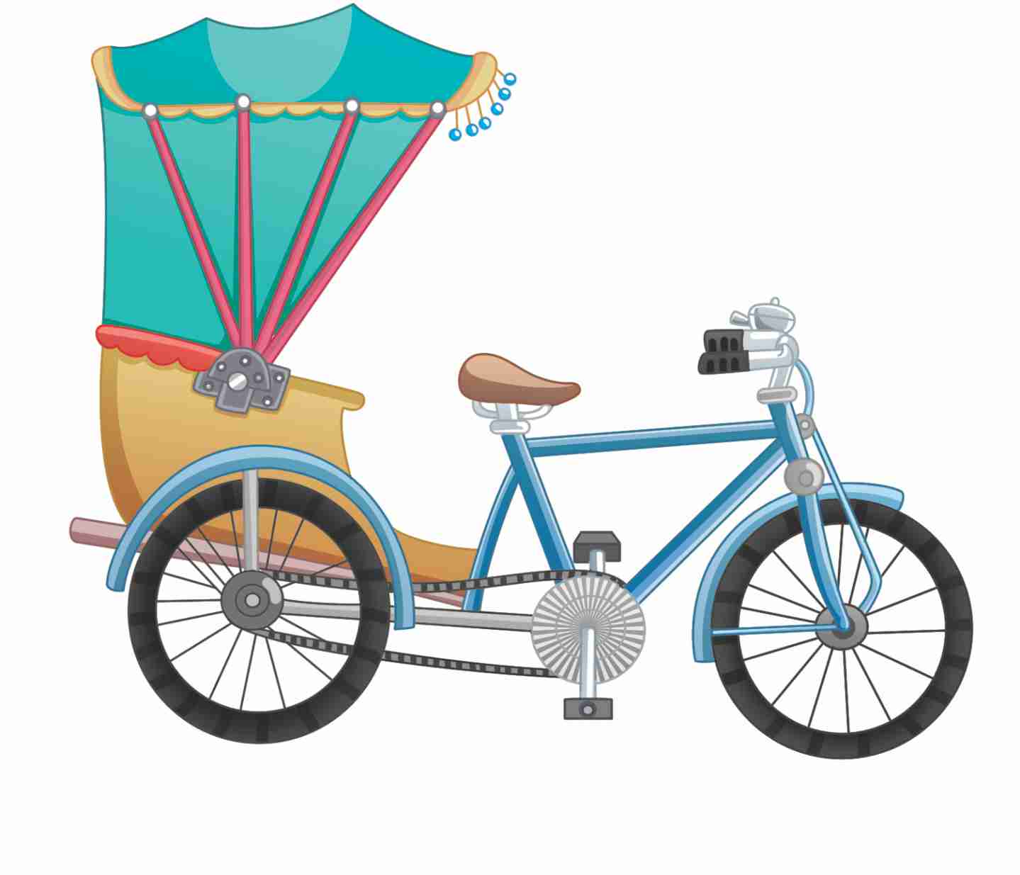 vector  Cycle Rickshaw